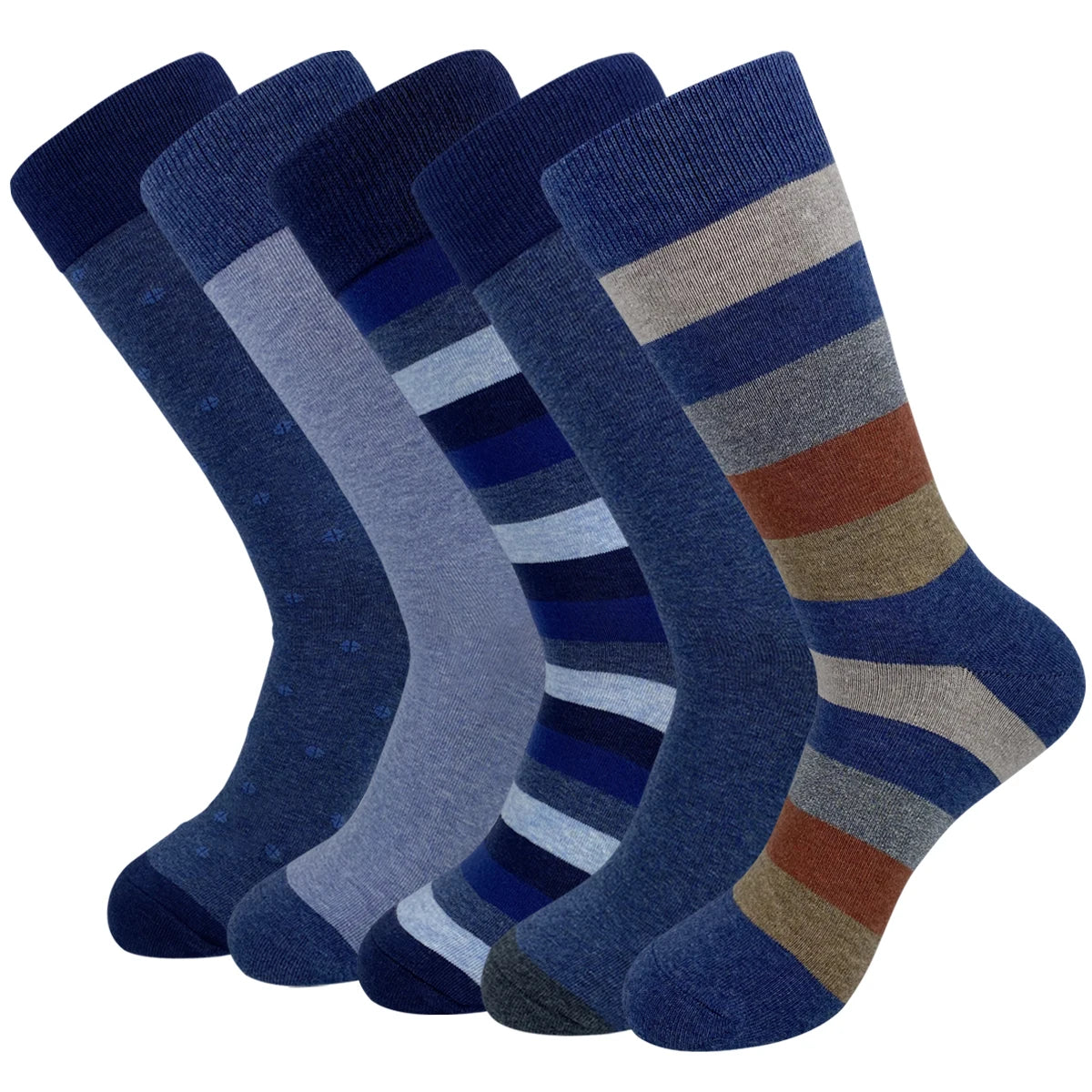 Men's Dress Socks | Breathable Cotton Crew Socks for All Occasions