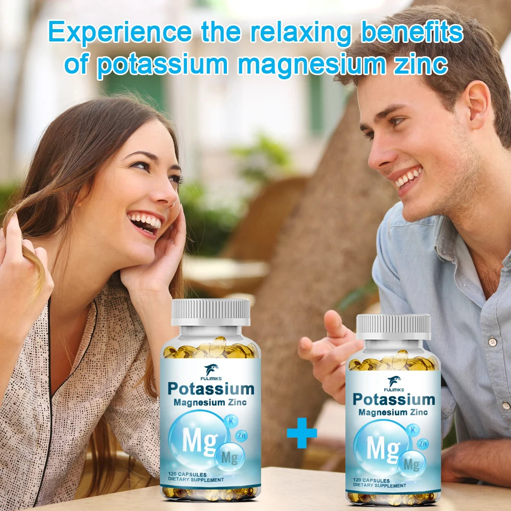 Magnesium Potassium Zinc Supplement Capsules for Optimal Health
