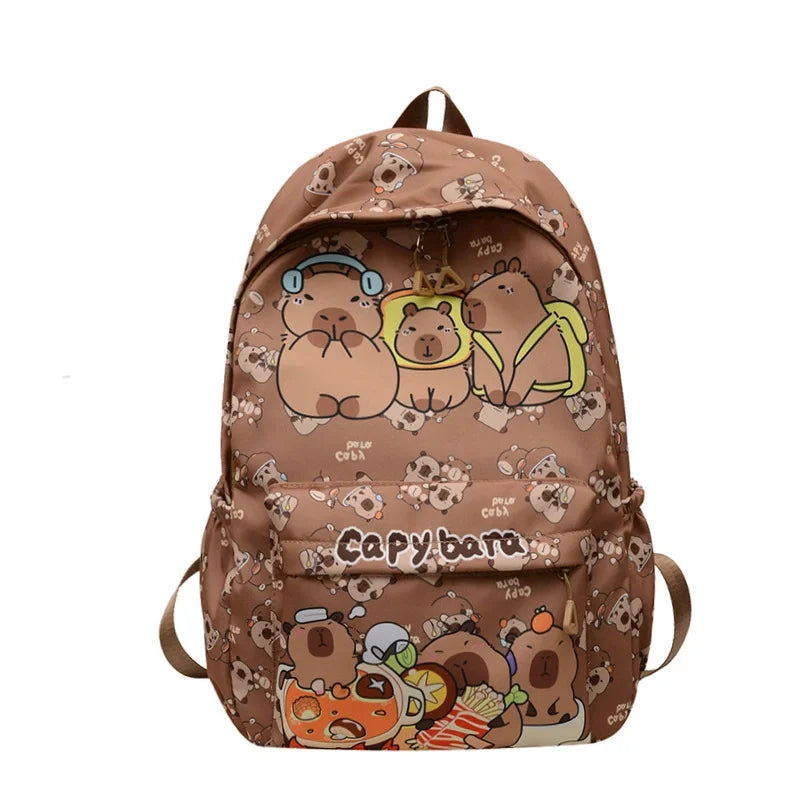 Cute Capybara Backpack | Large Capacity Multi-Purpose Bag