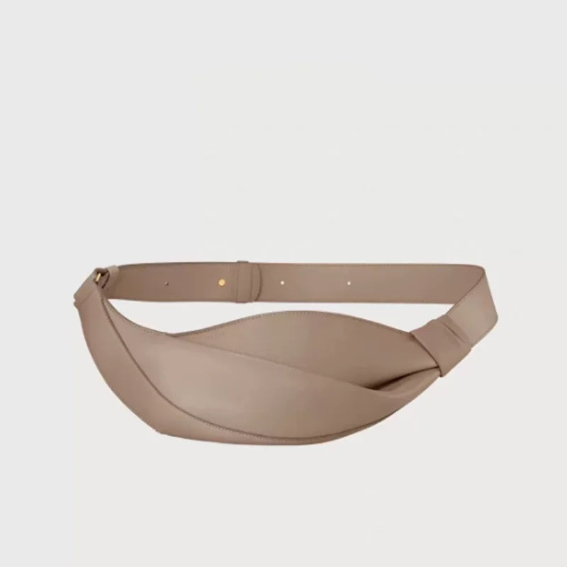 Fashionable Horn Bag | Large Capacity Cowhide Crossbody Bag