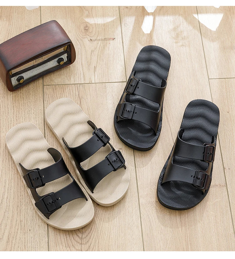 Comfortable Adjustable Men's Summer Slippers | Lightweight Beach Sandals