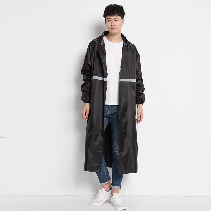 Waterproof Windproof One-Piece Long Raincoat for Adults