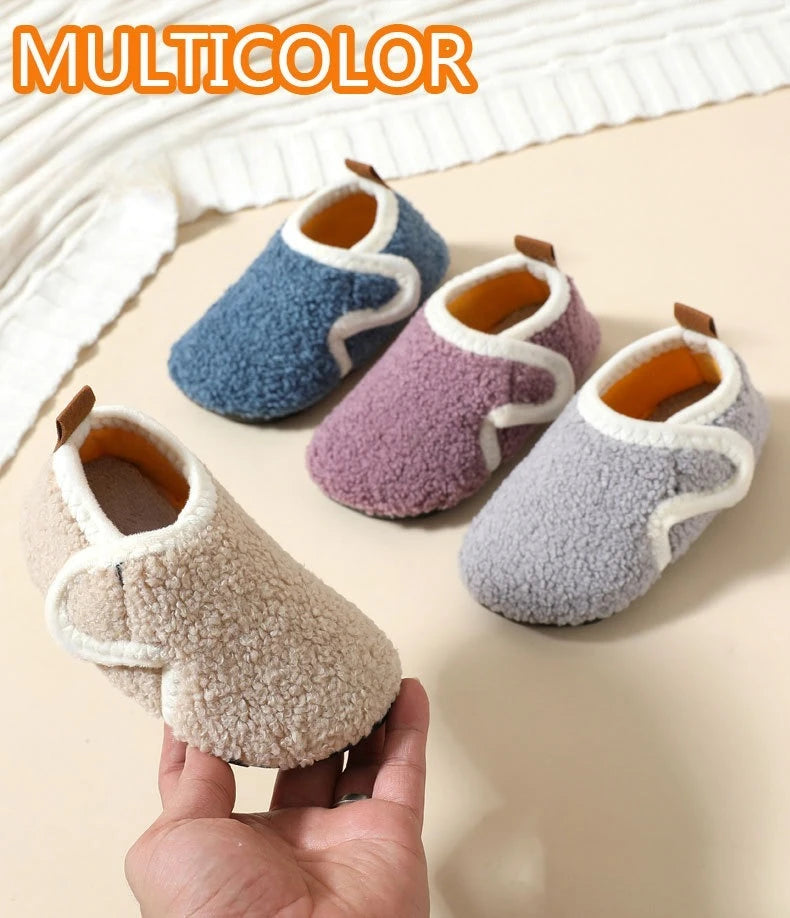 Cozy Kids Winter Fleece Slippers | Soft Non-Slip Indoor Shoes