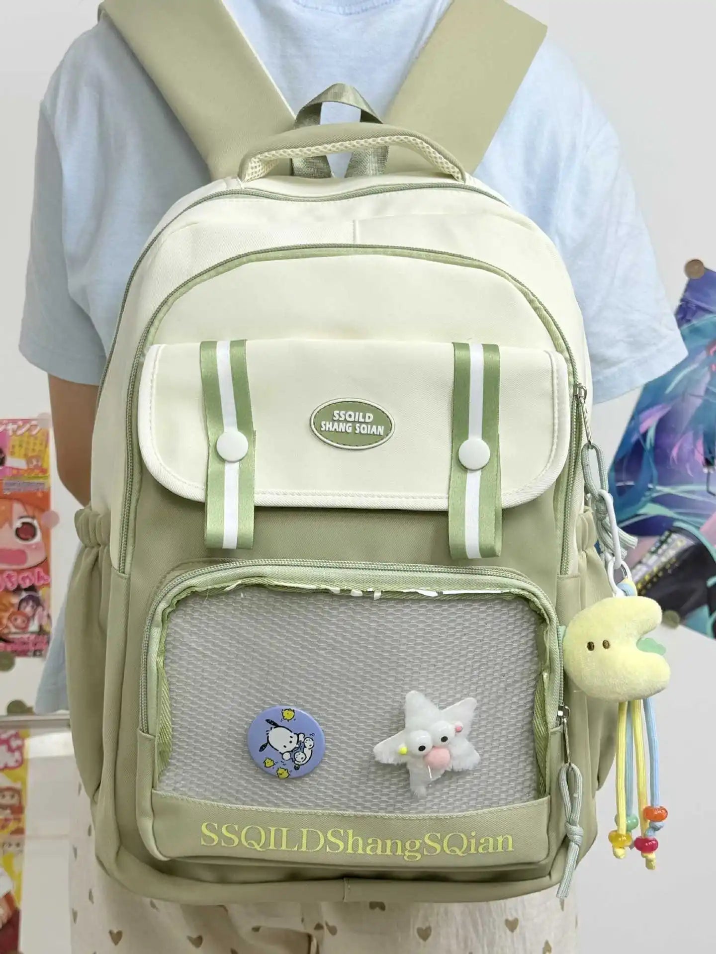 Cute Japanese Style Versatile Backpack | Fashionable Double Shoulder Bag