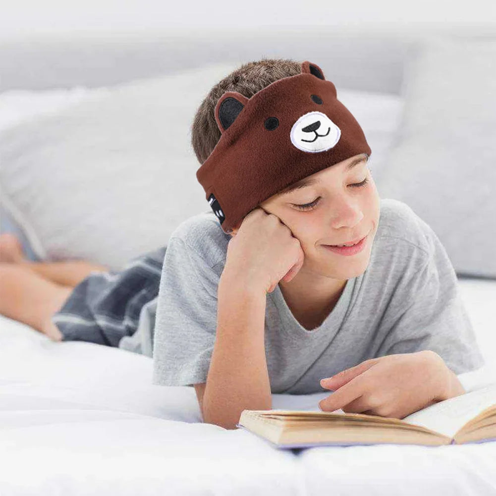 Wireless Over Ear Headband Headphones for Kids | Sleep & Travel Comfort