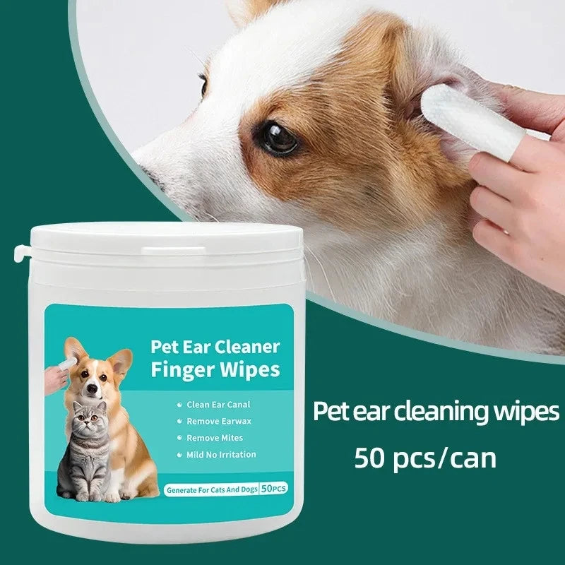 Disposable Pet Ear Cleaning Wipes | Convenient Ear Care for Pets