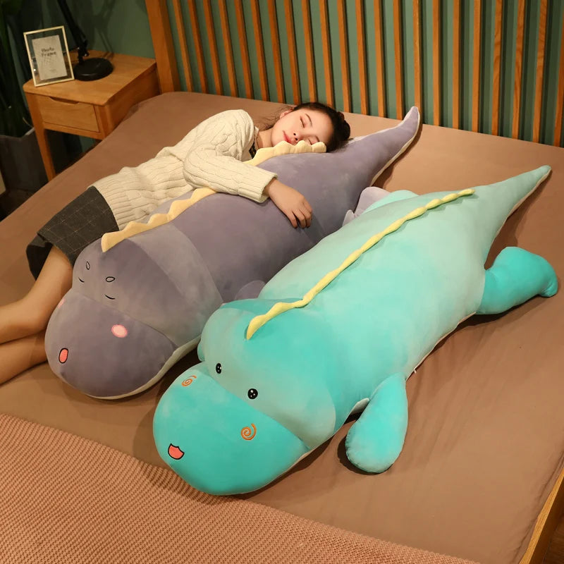 150cm Huggable Dinosaur Pillow | Soft Plush Toy for Kids