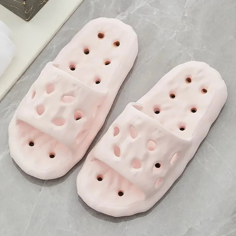 Women's Hollow-Out Quick-Dry Bathroom Slippers | Comfortable Slides