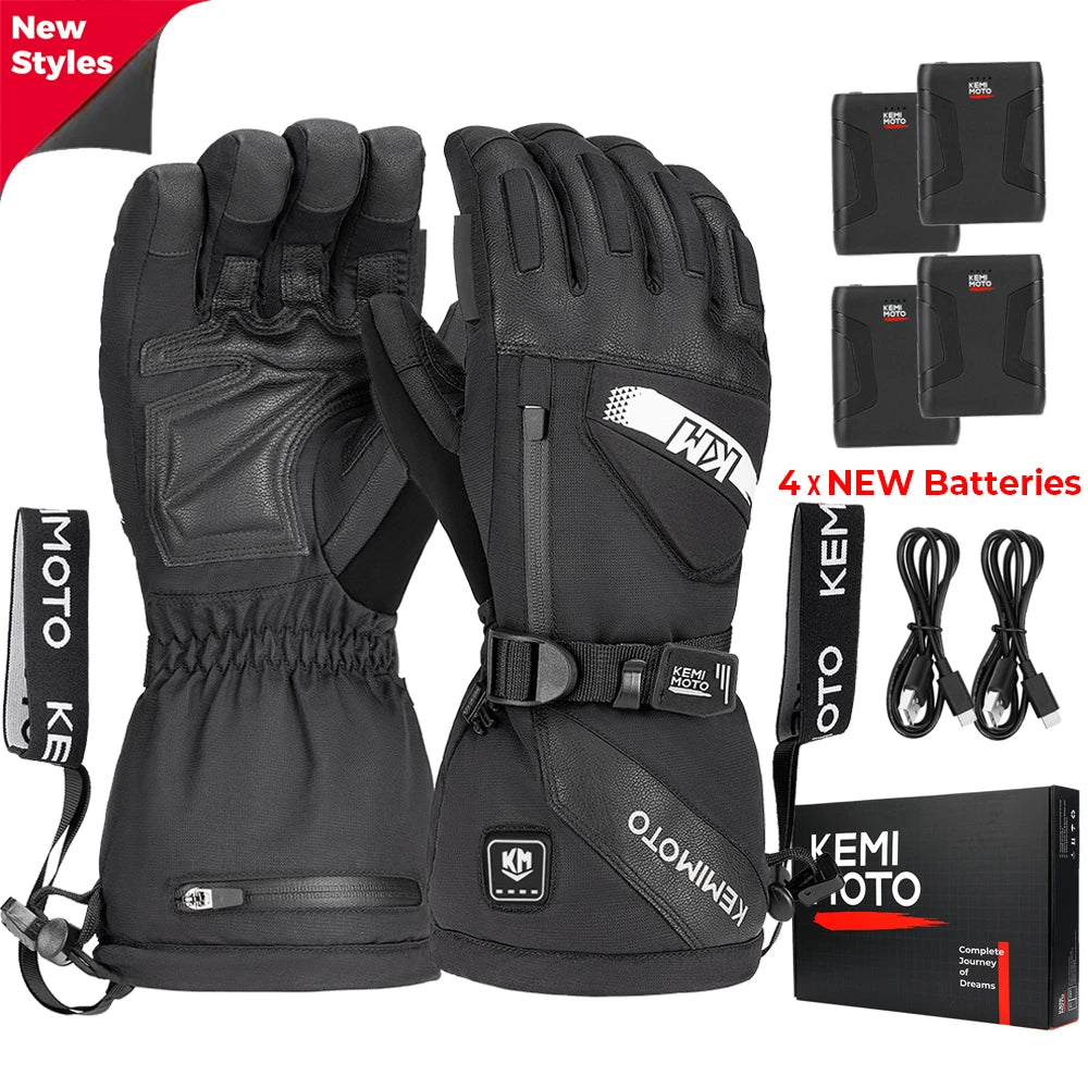 Waterproof Heated Skiing Gloves | Touchscreen Winter Gear