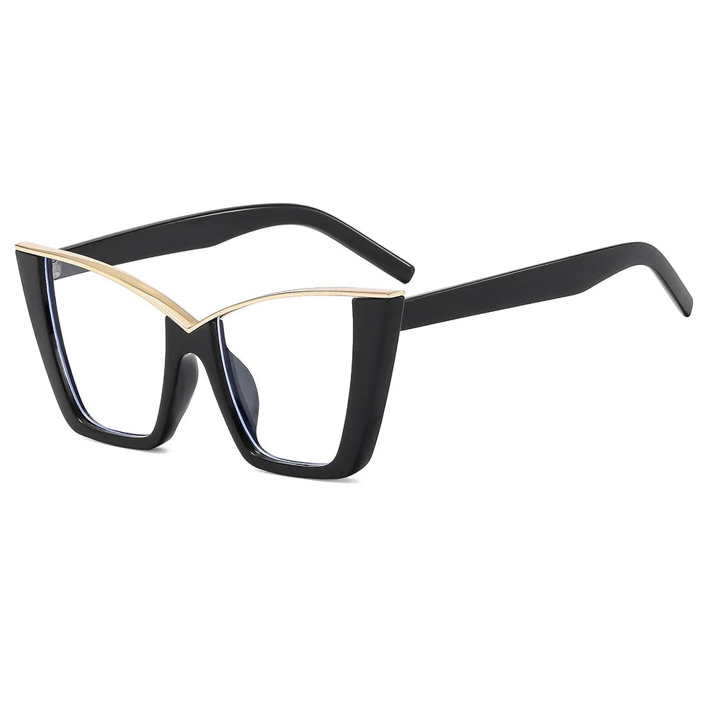 Chic Oversized Cat Eye Glasses | Stylish Blue Light Blocking Eyewear