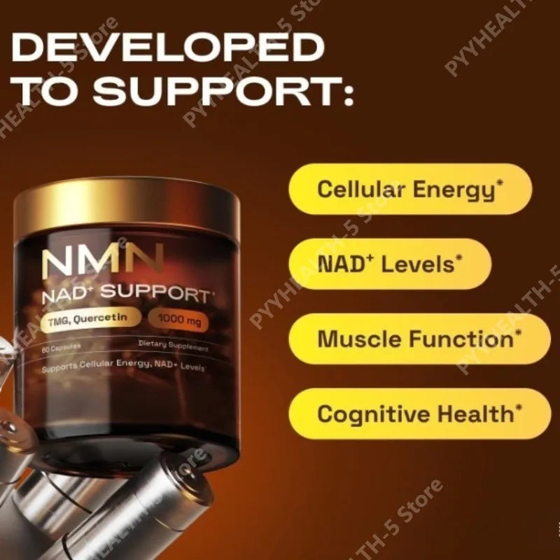 Premium NMN 1000 Mg Capsule Supplement for Energy & Vitality