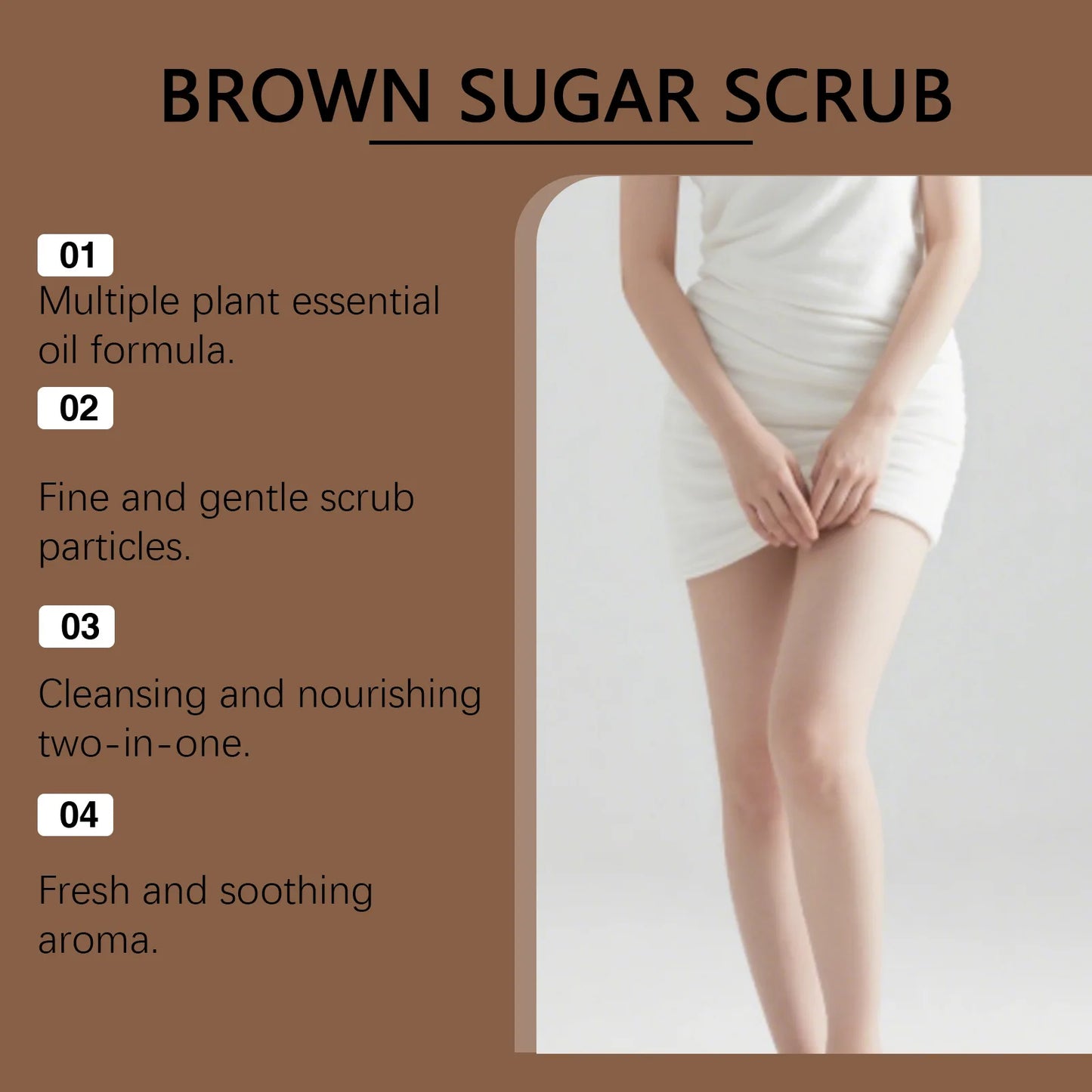 Exfoliating Brown Sugar Scrub for Body | Deep Clean & Moisturize