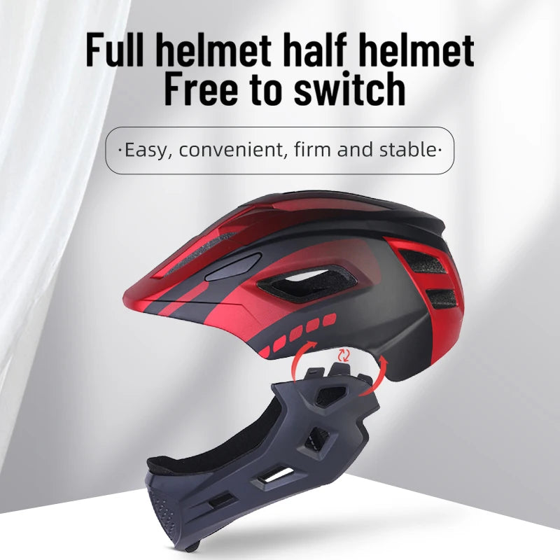 Children's Full Face Bike Helmet | Lightweight & Breathable Safety Gear