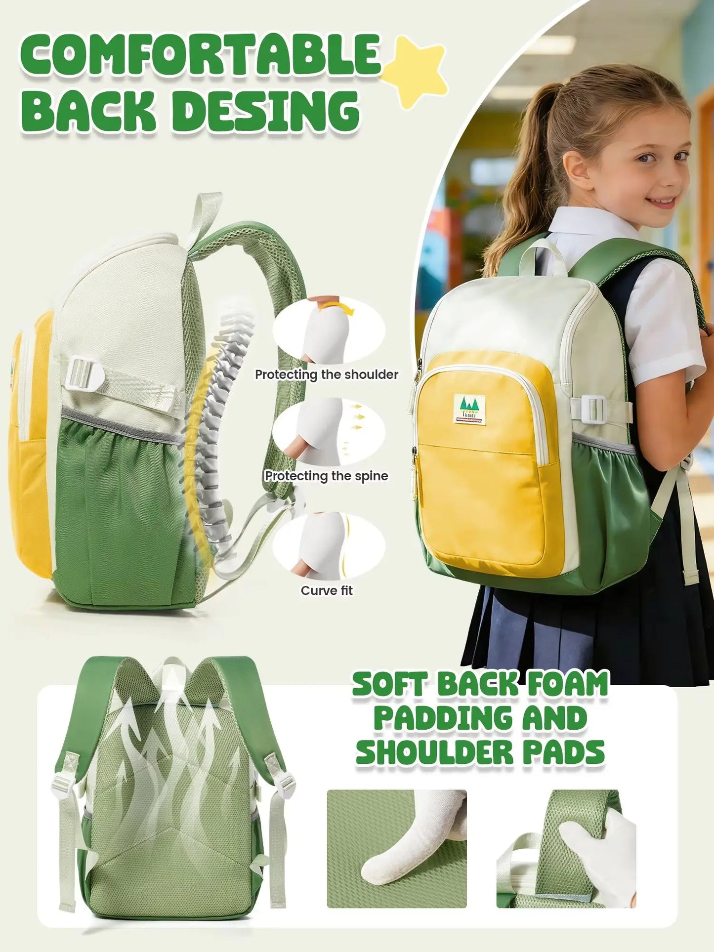 Boy School Bags kid Backpack, Primary School Backpacks for Children 3-10 Years, Travel Backpack for Kindergarten Primary Travel