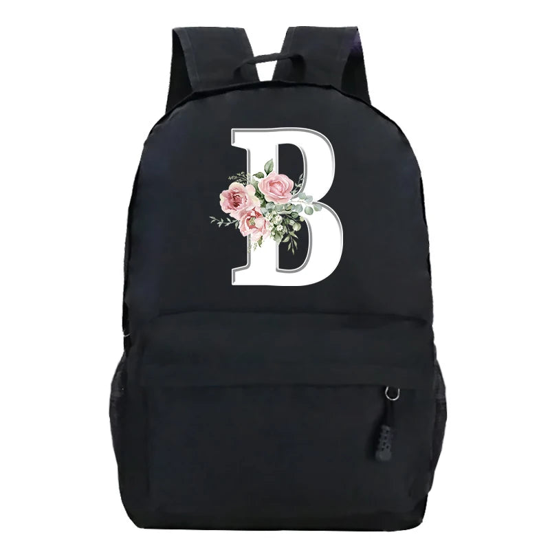 Stylish Pink Floral Backpack for College Students | Trendy Floral Design