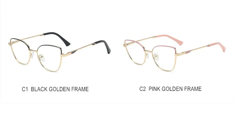 Custom Cat Eye Prescription Glasses for Myopia & Astigmatism