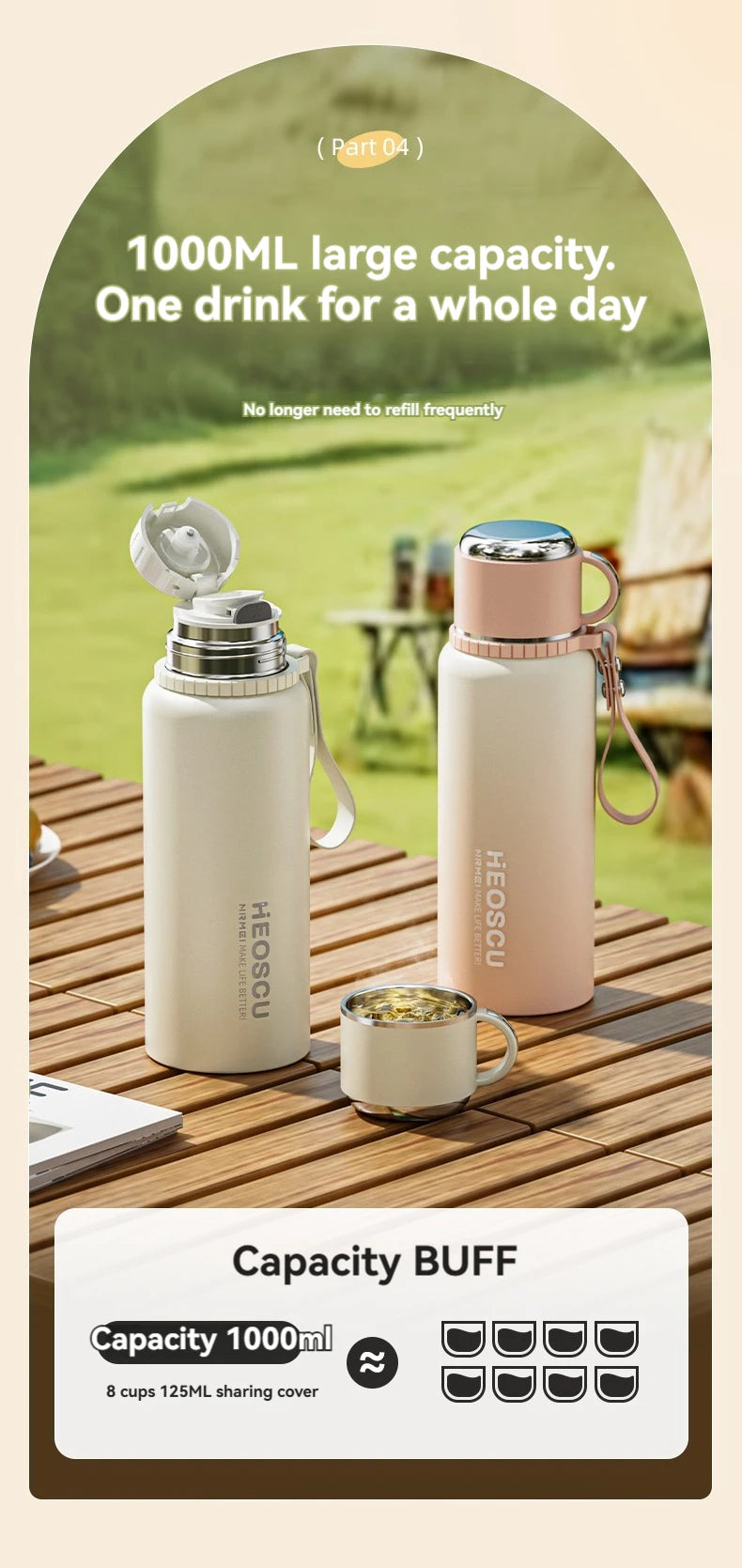 Premium Insulated Vacuum Water Bottle | Smart Stainless Steel Flask