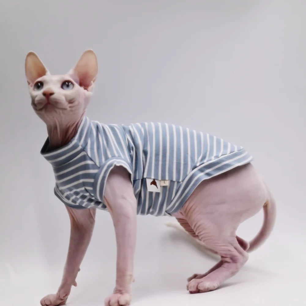 Cooling Summer Vest for Hairless Cats | Ultra-Soft Cotton Comfort