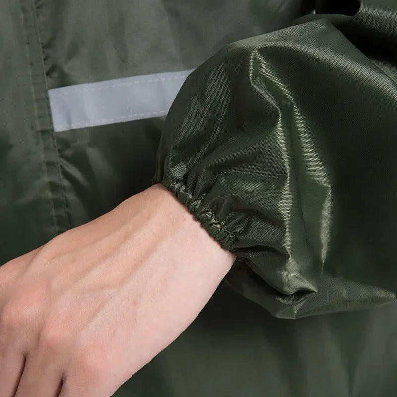 Waterproof Windproof One-Piece Long Raincoat for Adults