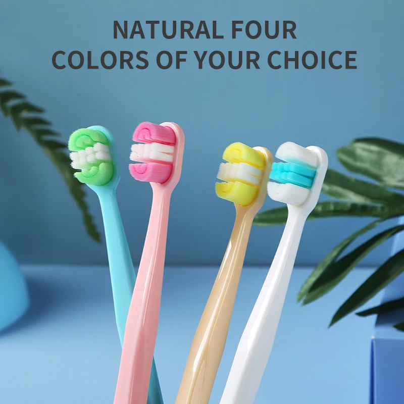 4 Soft Bristled Toothbrushes | Enhanced Oral Hygiene for Adults