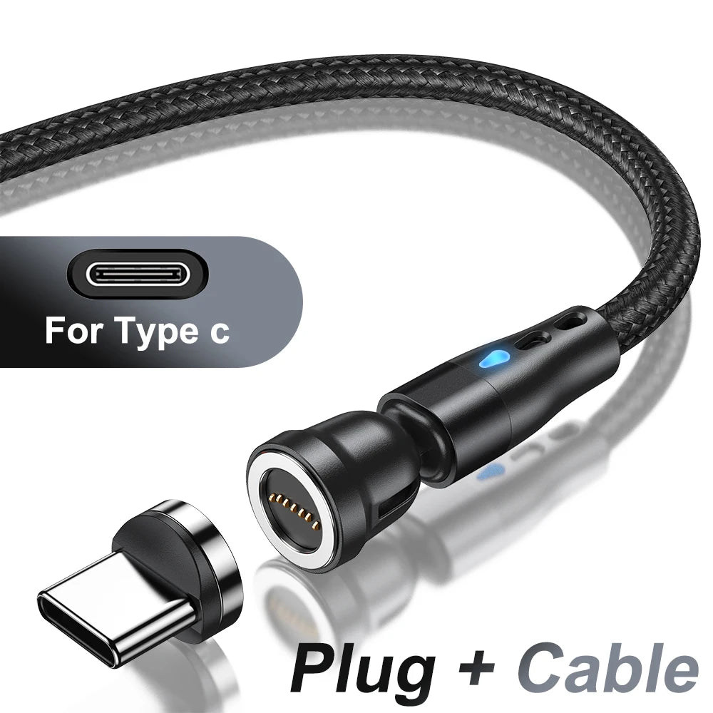5A Magnetic Fast Charging Cable | 540° Rotating Design