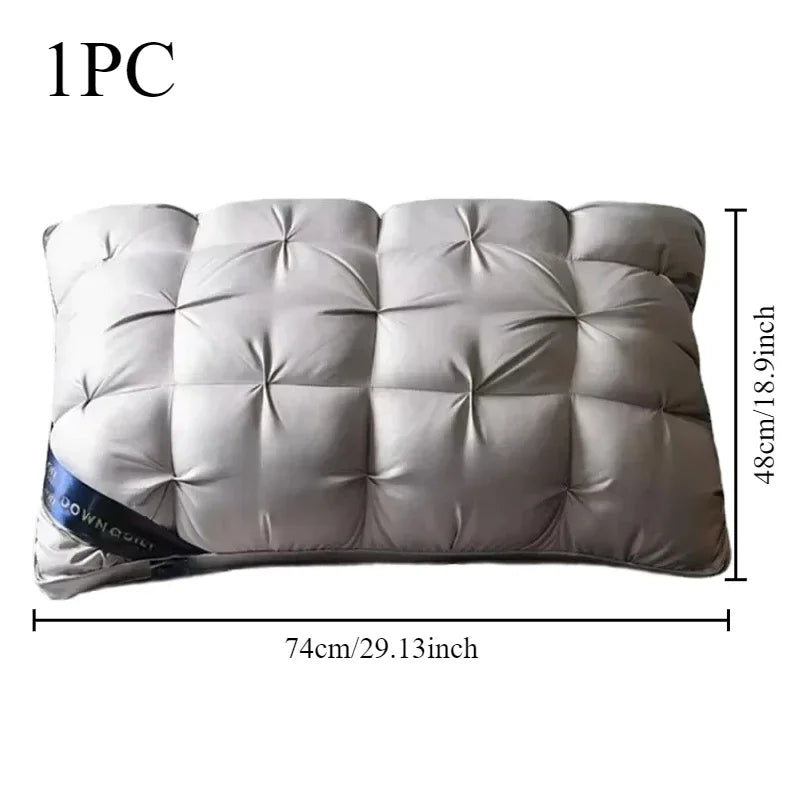Luxury 100% Cotton Goose Down Pillow | Comfortable Bedding Gift