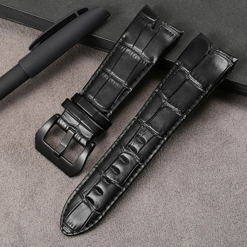 Premium Genuine Cowhide Leather Watch Strap | 26mm Replacement Band