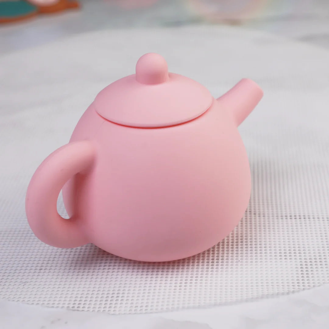 Silicone Tea Toys Pretend Play Kitchen Set for Kids | Safe & Fun