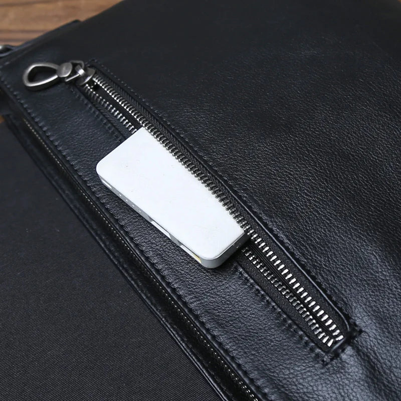 Men's Leather Crossbody Bag | Stylish Multifunctional Shoulder Bag