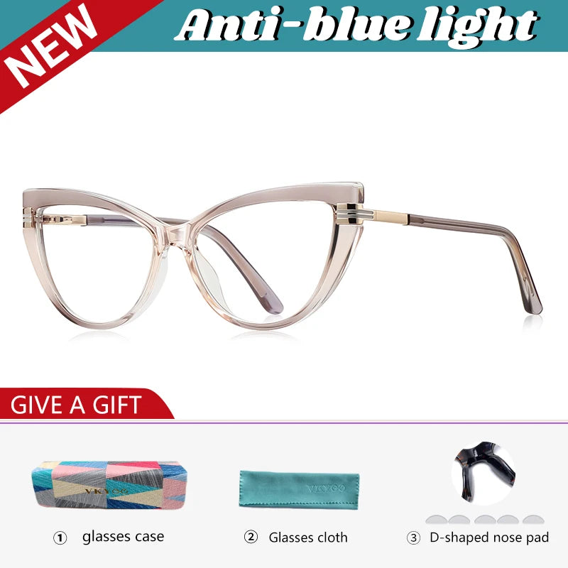 Chic Cat Eye Anti-Blue Light Reading Glasses for Women