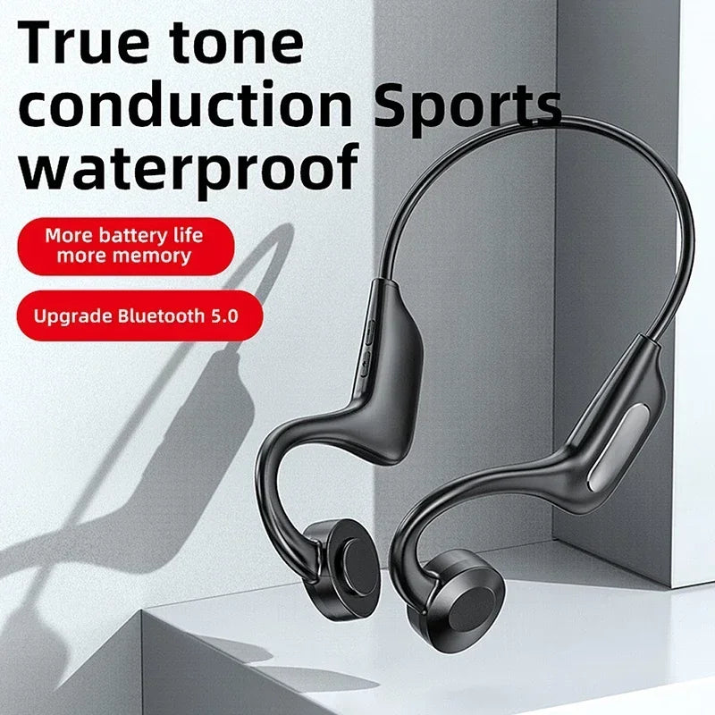 Bone Conduction Swimming Headphones | Waterproof & Wireless Sound