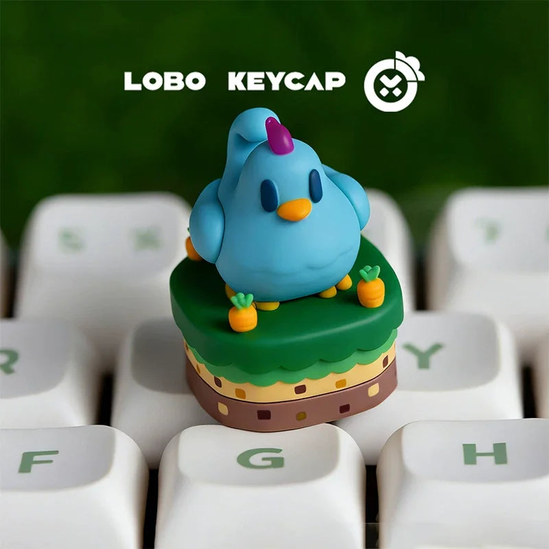 Personalized Chicken Image Keycap | Fun Gaming Keyboard Decor