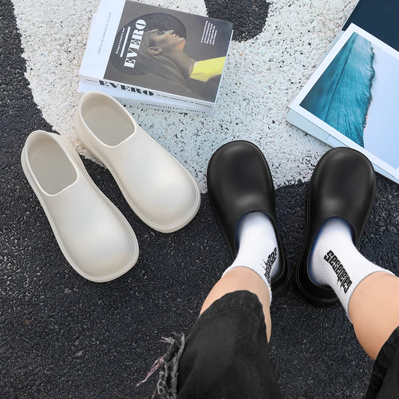 Lightweight Slip-On Chef Shoes for Men & Women | Casual Rain Shoes