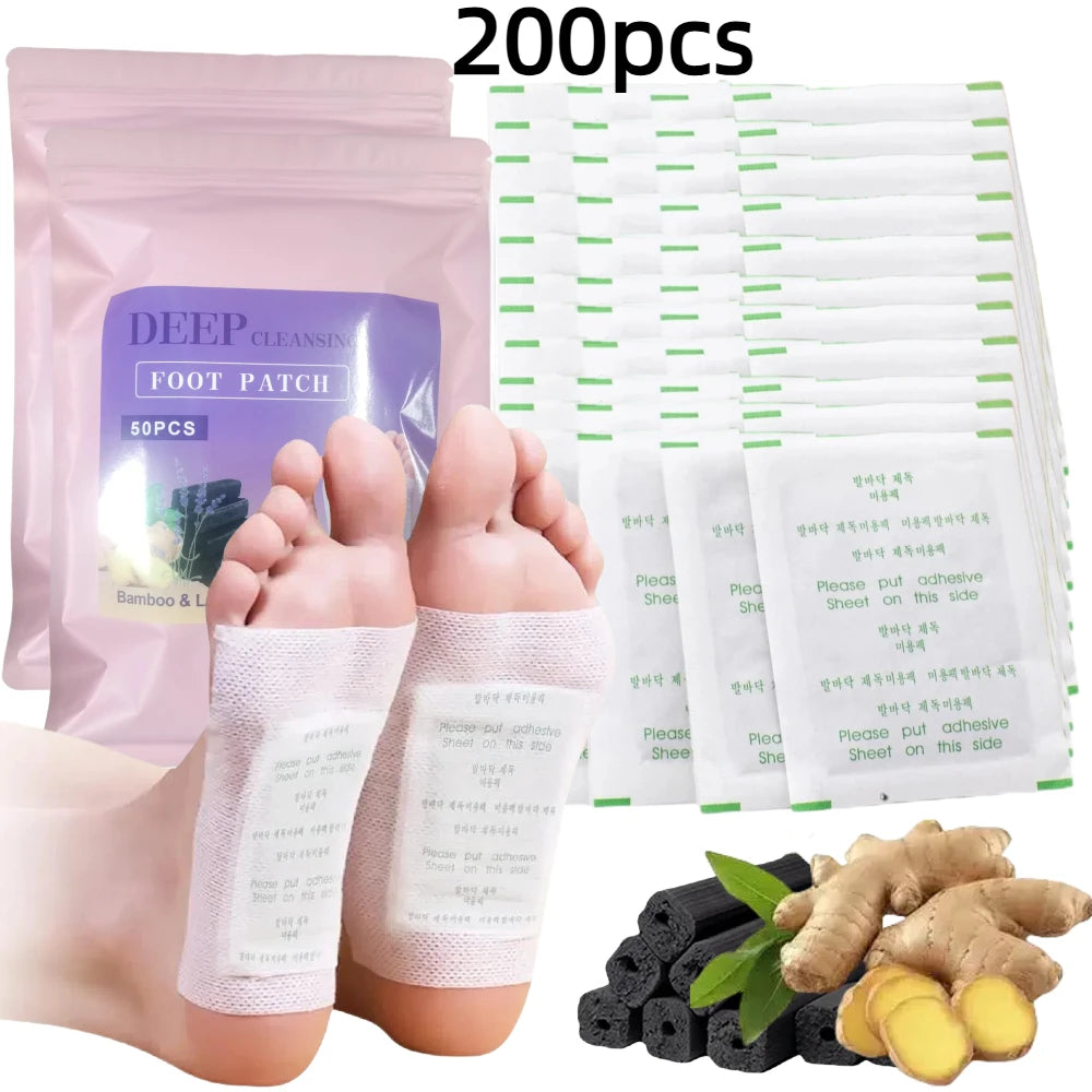 Natural Detox Foot Patches for Stress Relief & Deep Sleep