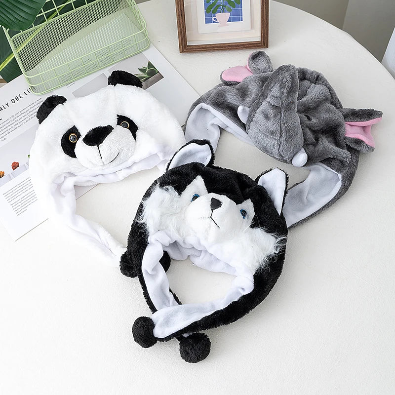 Unisex Funny 3D Bulls Head Plush Winter Beanie | Cozy Cartoon Hat