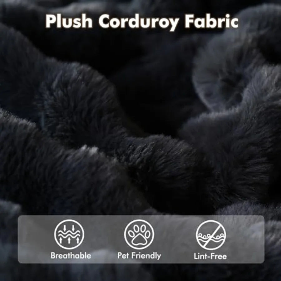 Giant Fluffy Bean Bag Chair for Adults | Oversized Floor Lounger