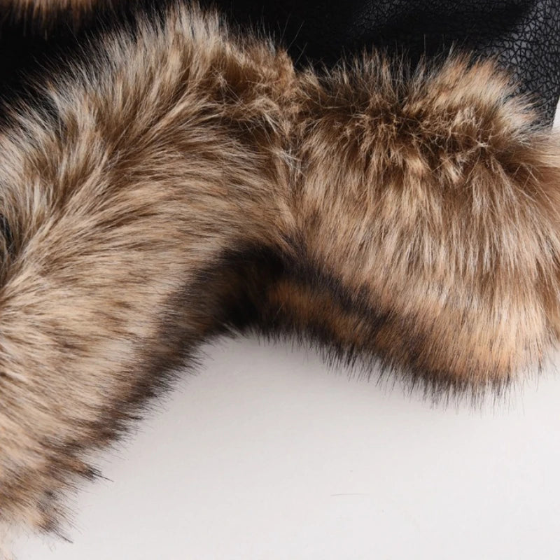 Plus Size Faux Fur Bomber Hat | Winter Windproof Trapper Cap
