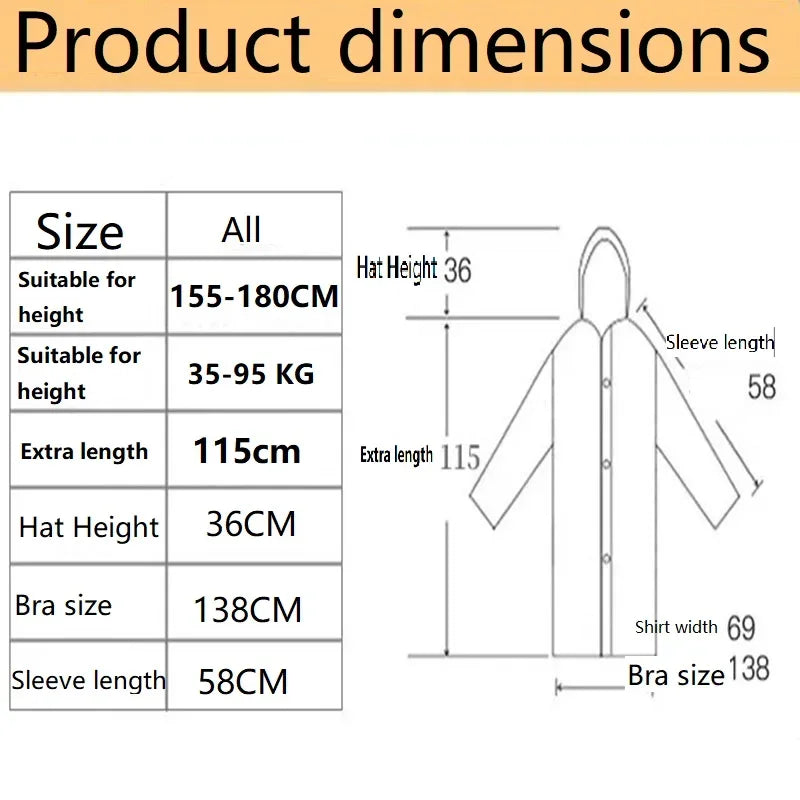 Women's Waterproof Raincoat | Lightweight Folding Poncho for Rainy Days