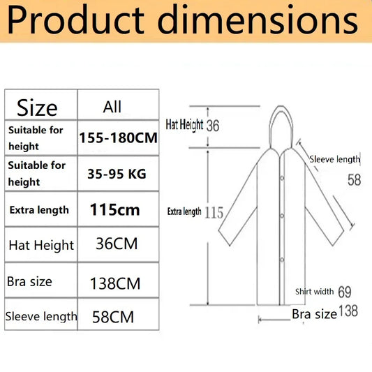 Women's Waterproof Raincoat | Lightweight Folding Poncho for Rainy Days