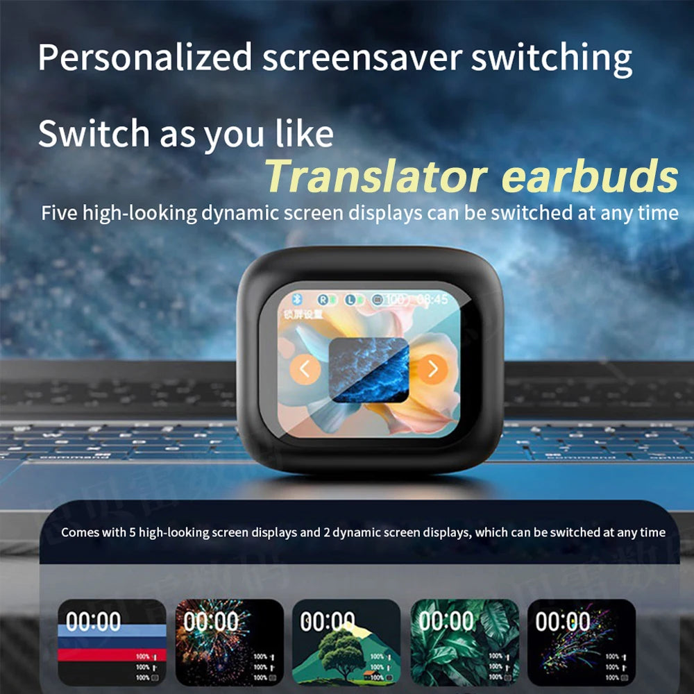 AI Translation Earphones | 144 Languages & Bluetooth 5.3 Sound