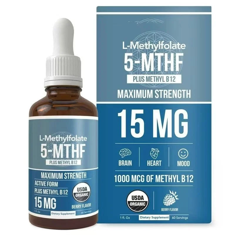 L-Methylfolate Vitamin Drops with B12 and Folic Acid