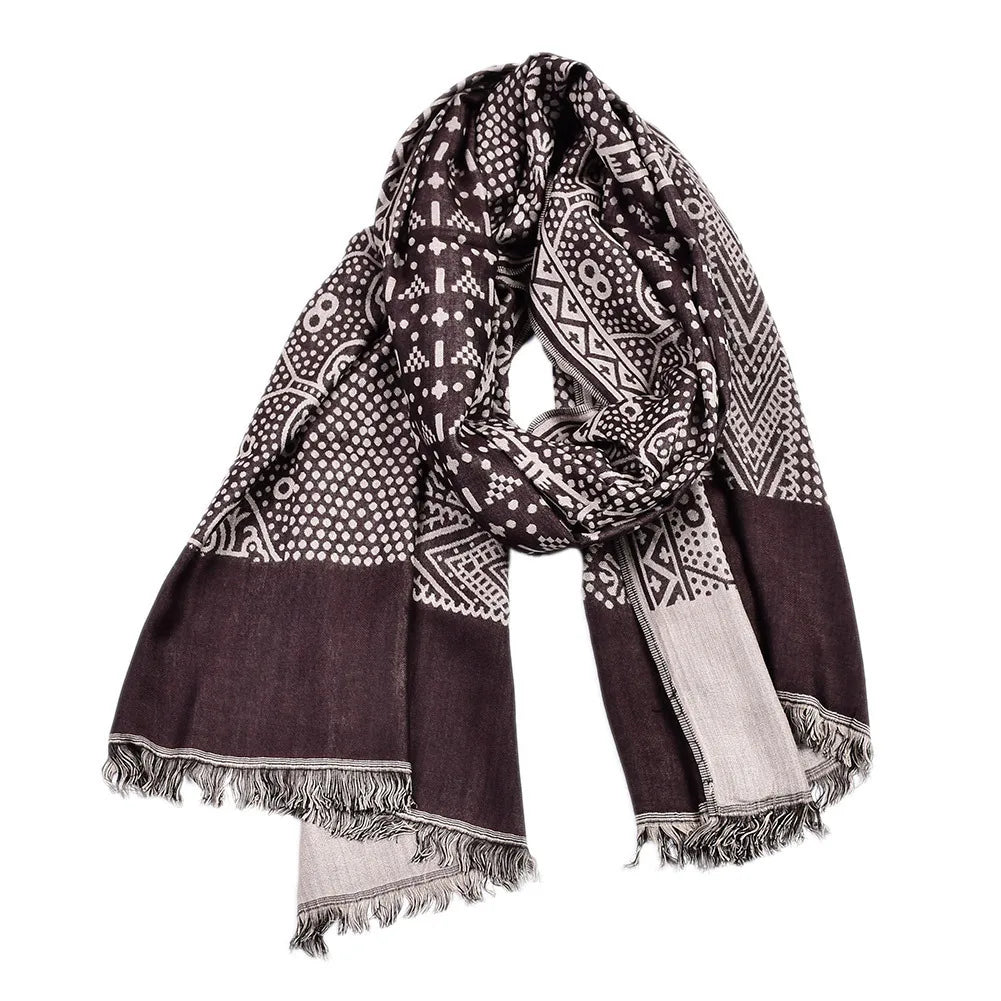Paisley Pashmina Men's Scarf | Cozy Winter Accessory for Style