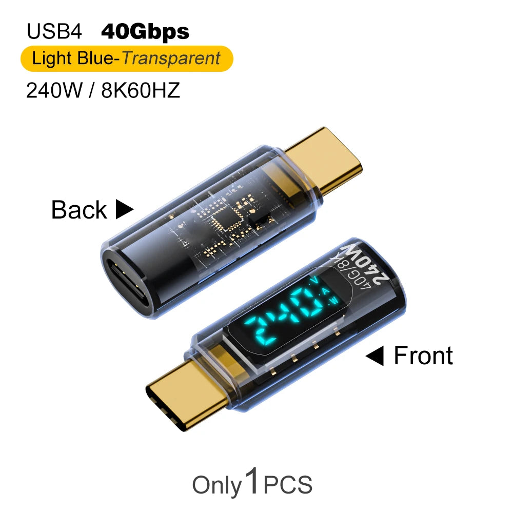 High-Speed USB4 Type C Adapter | 40Gbps Thunderbolt Connector