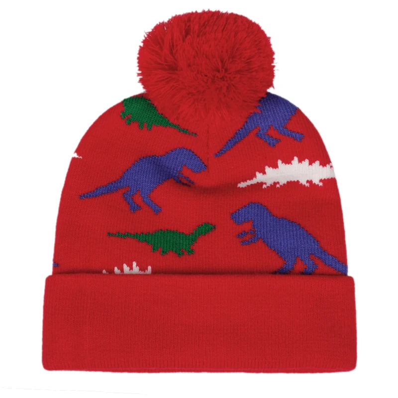 Kids Dinosaur Hat, Glove & Scarf Set | Warm Winter Accessories