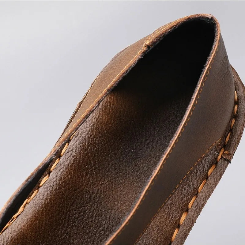 Men's Lightweight Breathable Leather Sandals | Summer Beach Shoes