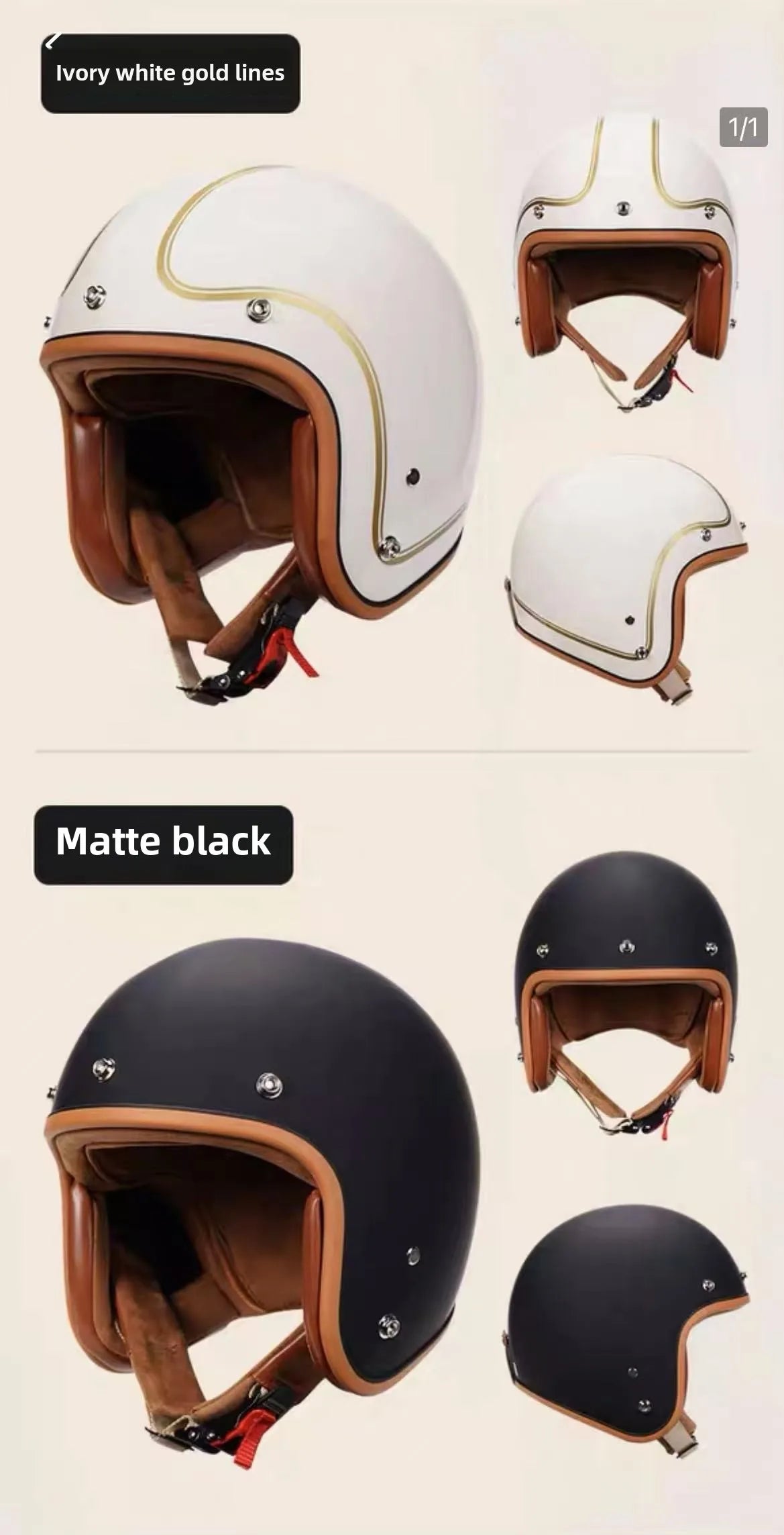 Budget 3/4 Open Face Motorcycle Helmet | DOT Certified Safety Gear