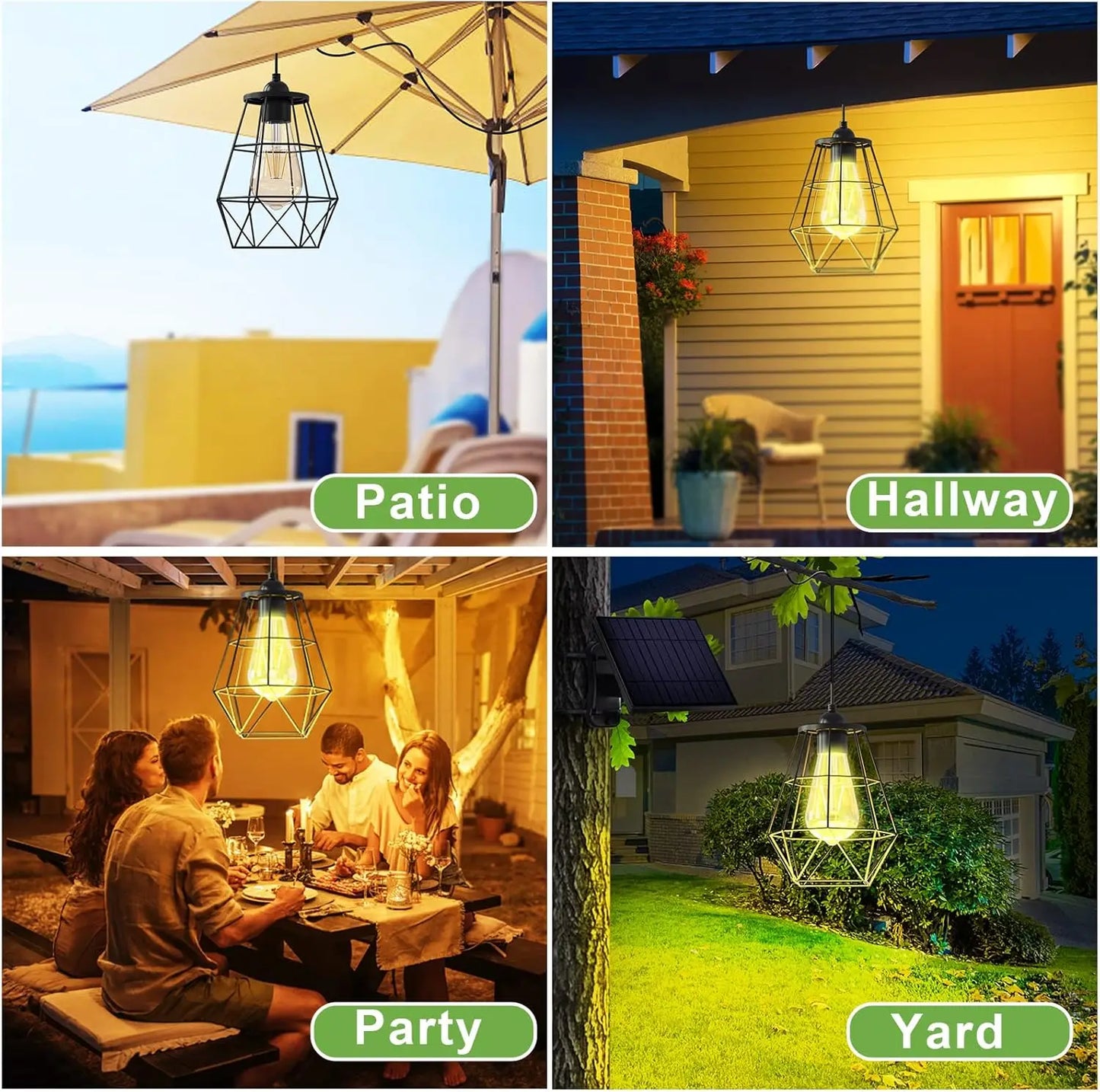 Solar Pendant Light | Elegant Solar Shed Lighting for Your Garden