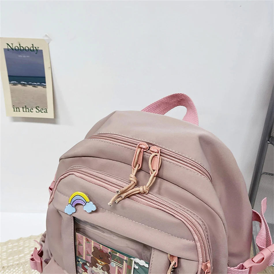 Mochila Bonita Impermeable para Mujer | Mochila Escolar con Múltiples Bolsillos