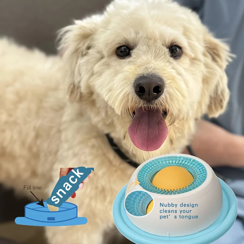 Pet Lick Mat for Dogs & Cats | Interactive Slow Feeder Snack Bowl