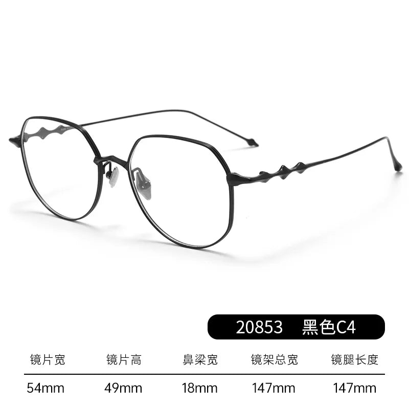 Ultra-light Polygonal Myopia Eyewear for Women - Stylish Prescription Glasses